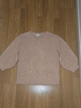 Calvin Klein Blush Pink Metallic Crewneck Sweater